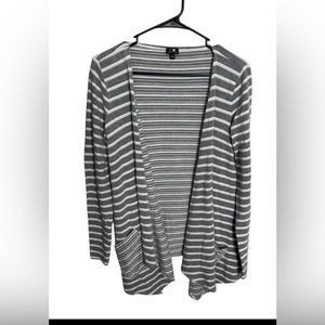 Gray Striped Women's Sweater